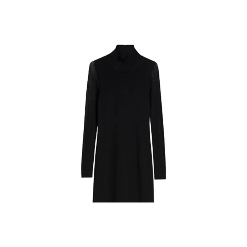 MaxMara Long-Sleeved Dresses Women's Black-5