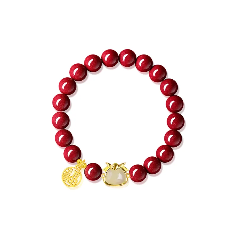 Moon Jewelry Cinnabar Bracelets Unisex-43