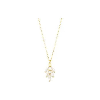 ZURY S925 Silver Necklace Collarbone Chain Women's Gold Gift
