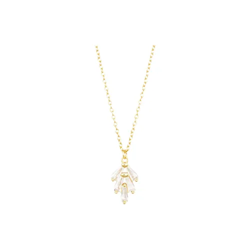 ZURY S925 Silver Necklace Collarbone Chain Women's Gold Gift