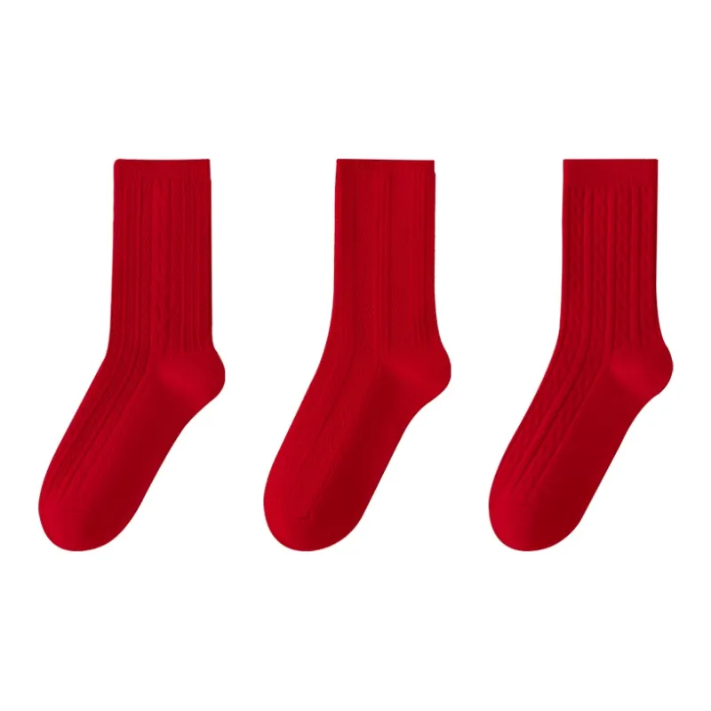 MIIOW Honmei Honmei Series Mid Calf Socks Unisex 3 Pack-11
