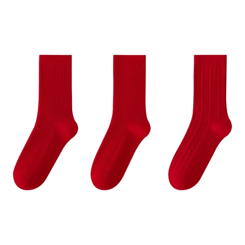 MIIOW Honmei Honmei Series Mid Calf Socks Unisex 3 Pack-8