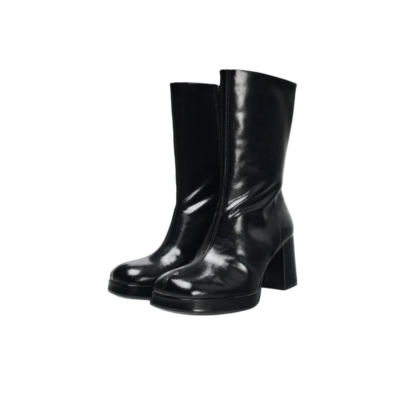 ZARA Ankle Boots 7cm Women's Black-1