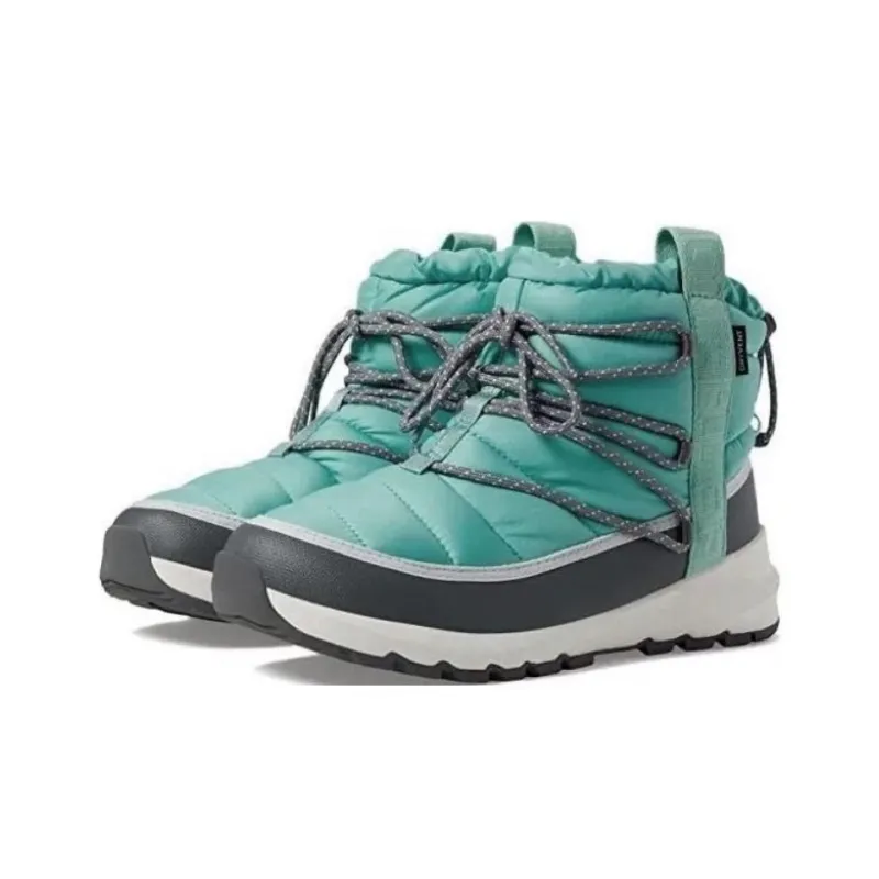 THE NORTH FACE ThermoBall Warm And Wear Resistant Short Snow Boots Women's Green-1