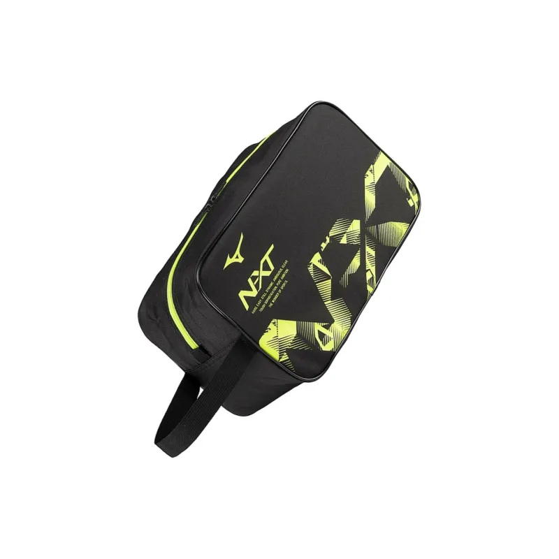 Mizuno Polyester Shoe Box Shoe Bag Medium Size Unisex Black & Lime Gray-1