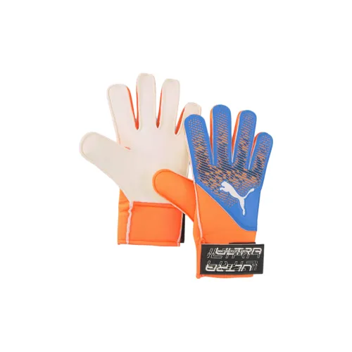 PUMA Polyester Latex Ethylene Vinyl Acetate Sports Gloves Women's Orange Blue