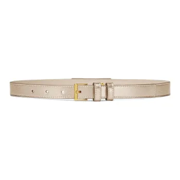 VERSACE Metal Leather Belts Kids' Gold Width: 2cm