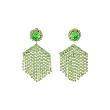 SHOUROUK Metal Earrings Women's Green
