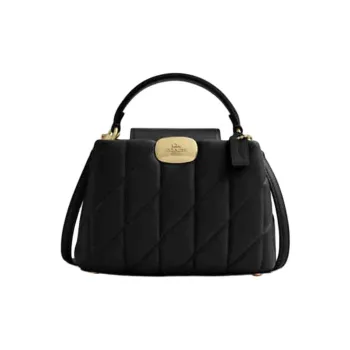 COACH Eliza Sheepskin Shoulder Bag Crossbody Bag Handbag Mini Women's Black