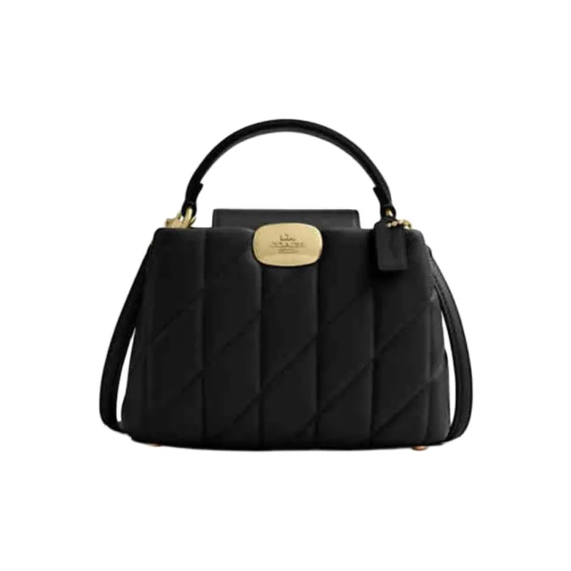 COACH Eliza Sheepskin Shoulder Bag Crossbody Bag Handbag Mini Women's Black-0