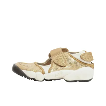Nike Air Rift Anti Slip Wear Resistant Low Top Running Shoes Women's Gold