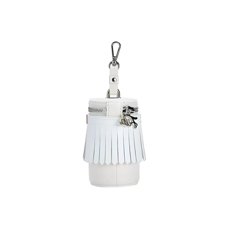 FILA PU Polyurethane Small Ball Bag Clutch Regular Women's White-2