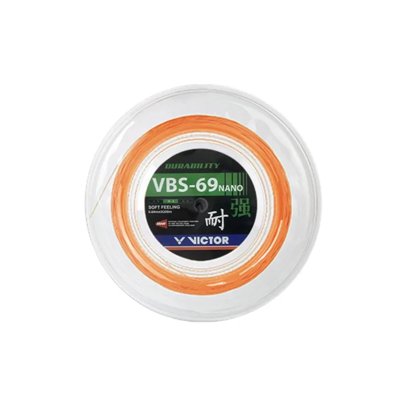 VICTOR Stretchable And Durable Badminton Racket Strings Ball Court Unisex 200m* 0.69mm-6