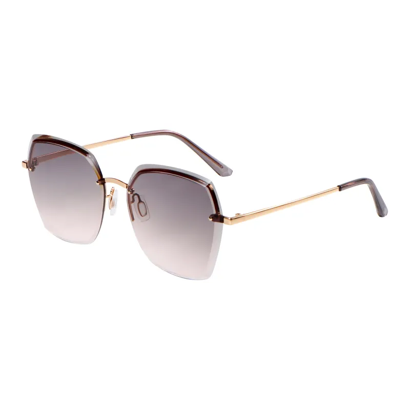 ETTE Metal Irregular Shape Sunglasses Women's-7