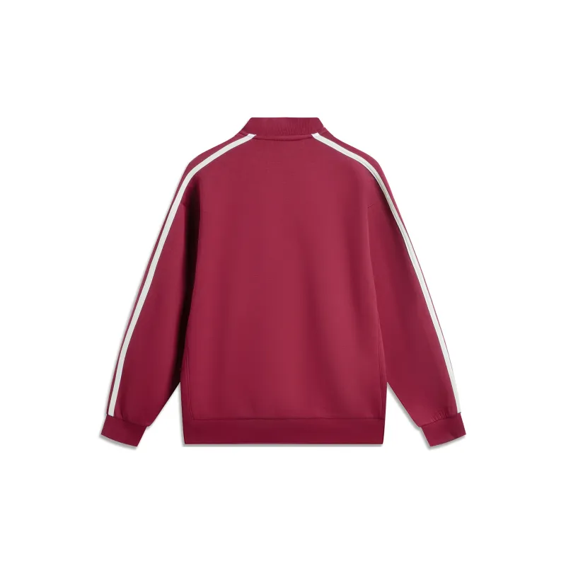 LiNing Sports Life Collection Baseball Jacket Unisex Bicycle Red-1