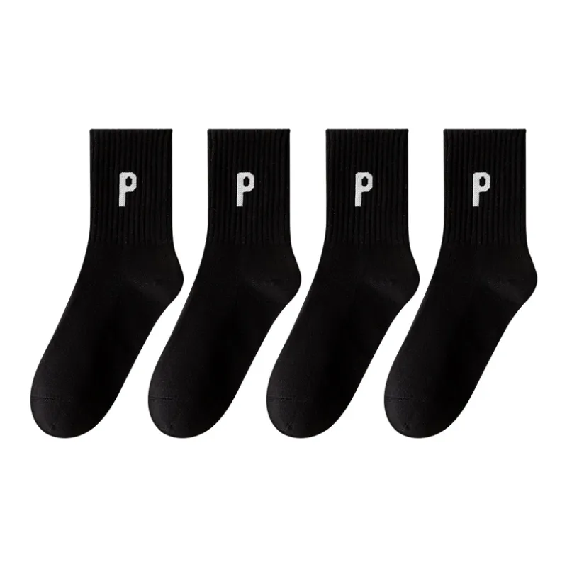 MIIOW Trend Party Series Mid Calf Socks Unisex 4 Pack-9