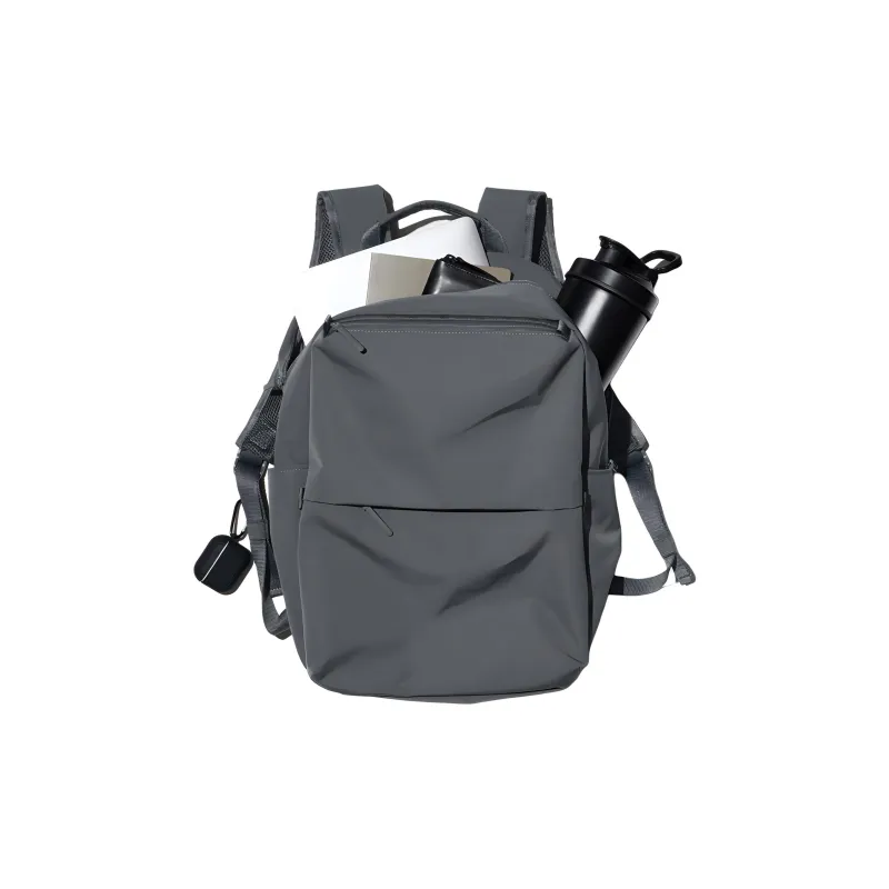 UNIQLO Polyester Backpack Regular Men's Asphalt Gray-3
