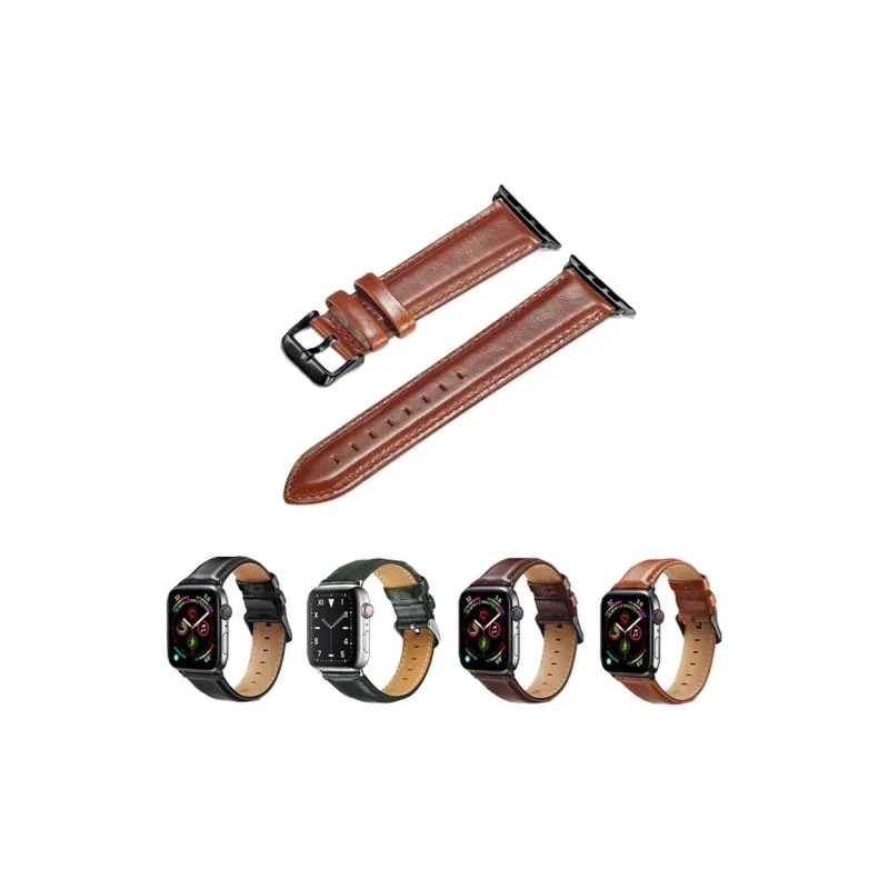 IWabcertoo Watch Band Apple Compatibility Cowhide Leather Material-1