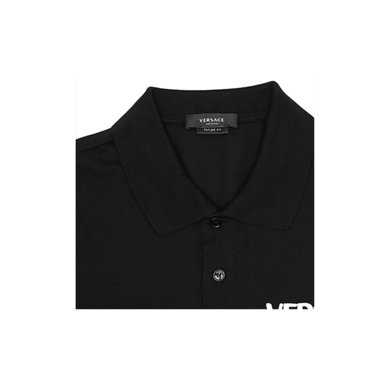 VERSACE Polo Shirts Men Black-4