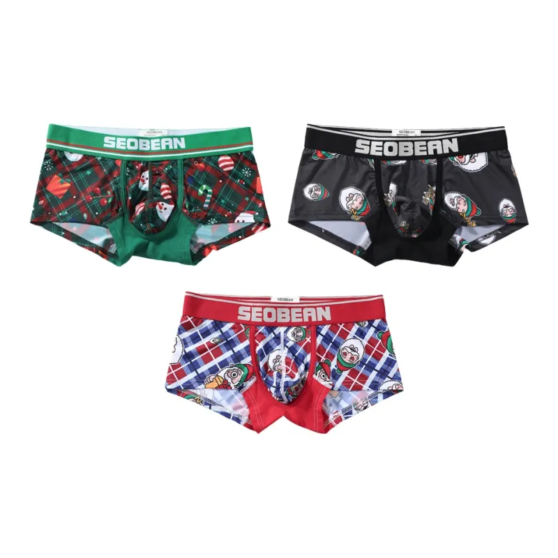 SEOBEAN Underpants Men's 3 Pack-4