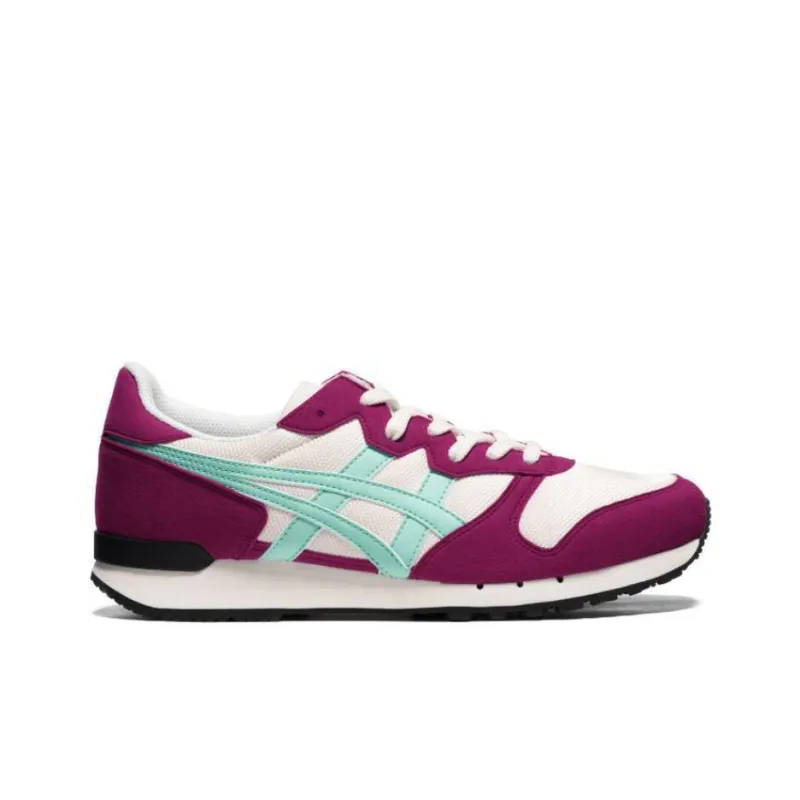 Onitsuka Tiger Alvarado Anti Slip Wear Resistant Low Top Casual Running Shoes Women's White Purple-1