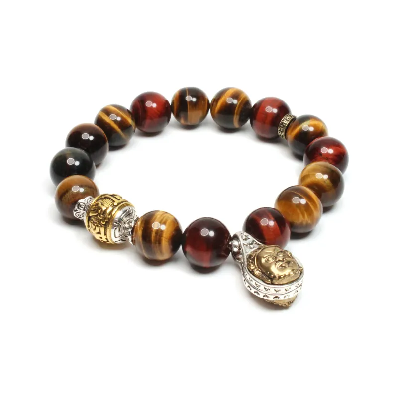 CUIJING Tiger's Eye Stone Bracelets Men's-0