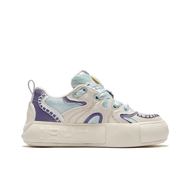 Palladium Button Shoes Wear Resistant Slip Resistant Low Top Skateboard Shoes Unisex White-2