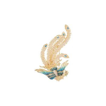 VIOLET Copper Alloy Brooches Unisex