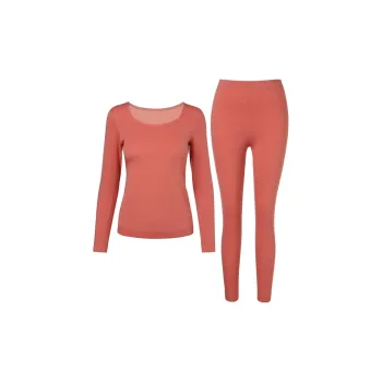 Yiner Life Thermal Set Women's Coral Red