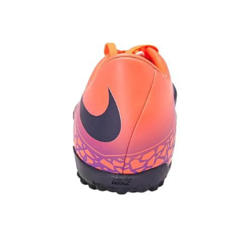 Nike Hypervenom Phelon 2 TF Turf Anti Slip Wear Resistant Soccer Shoes Men's Orange Purple Black-5