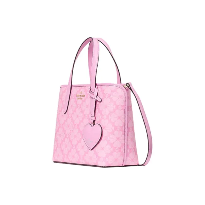 Kate Spade Artificial Leather Tote Bag Shopping Bag Shoulder Bag Handbag Small Size Women's Paris Rose Multicolor-1