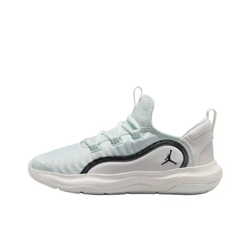 Jordan Anti Slip Wear Resistant Low Top Kids Lifestyle Shoes Slight Green/Sail White/Mountain White/Black Teenagers