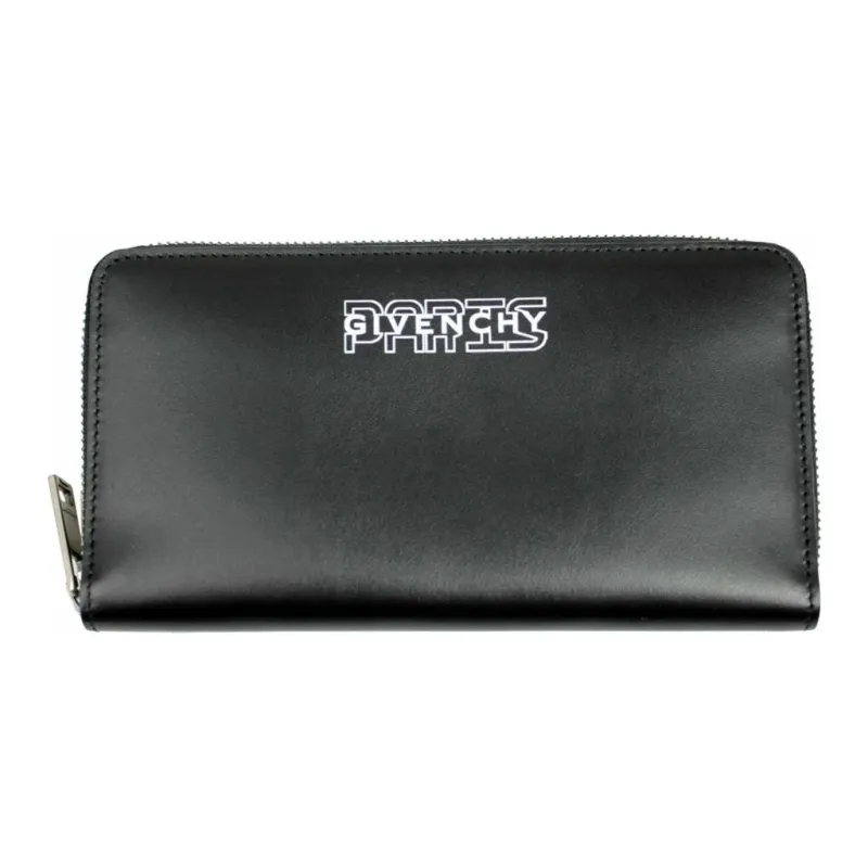 GIVENCHY Leather Wallet Men's Black-0