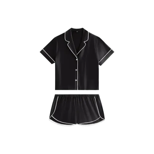 KITH FW24 Crest Monogram Pajama Set Women's Black