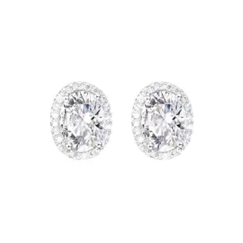 CARAT'S DIARY S925 Silver Stud Earrings Women's
