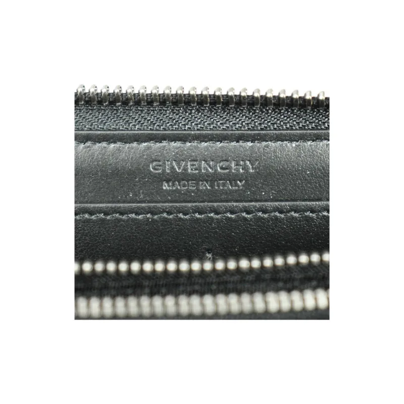 GIVENCHY Leather Wallet Men's Black-4