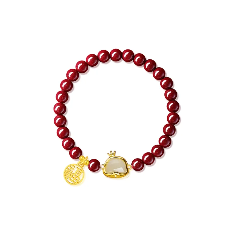 Moon Jewelry Cinnabar Bracelets Unisex-10