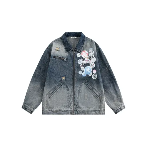 DOH STORE Denim Jacket Unisex Medal Blue