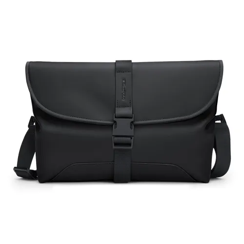 WilliamPOLO PU Shoulder Bag Crossbody Bag Fits 10.9 Inch IPad Air Regular Men's Black