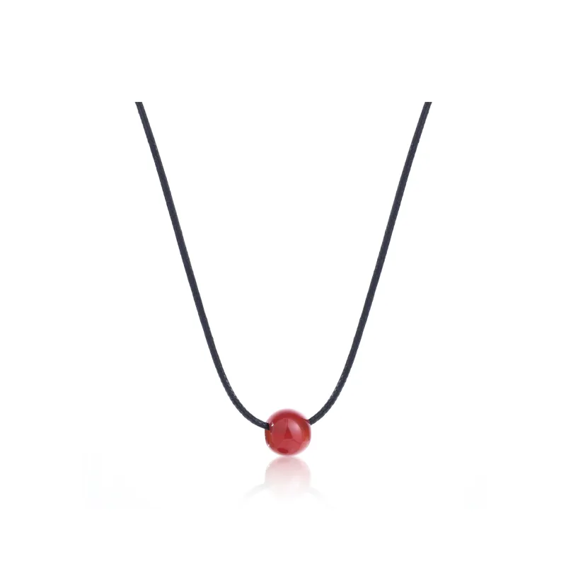 FOREVER MELODY Tiger's Eye Stone Necklaces Unisex-5