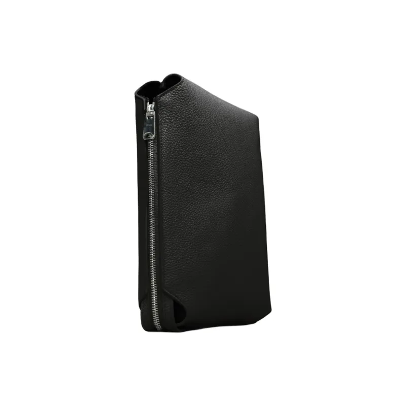 KHAITE Litchi Grain Calfskin Clutch Women's Black-3