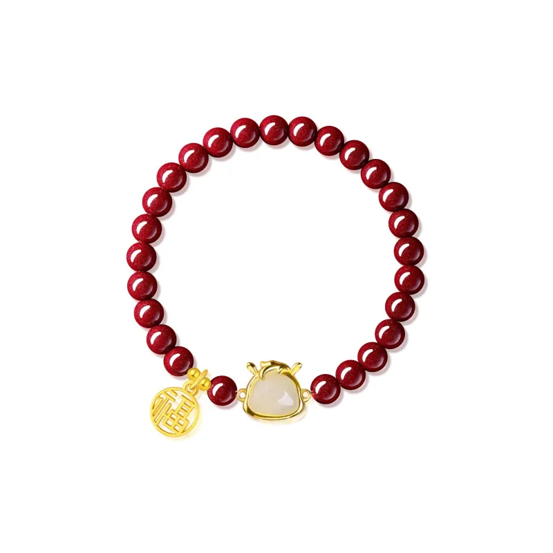 Moon Jewelry Cinnabar Bracelets Unisex-15