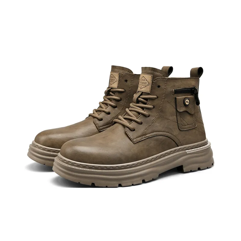 HLA Martin Boots Men Black, Brown-15