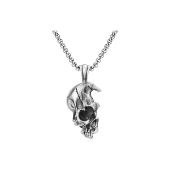 EVBEA Pure Tin Stainless Steel Necklaces Men's