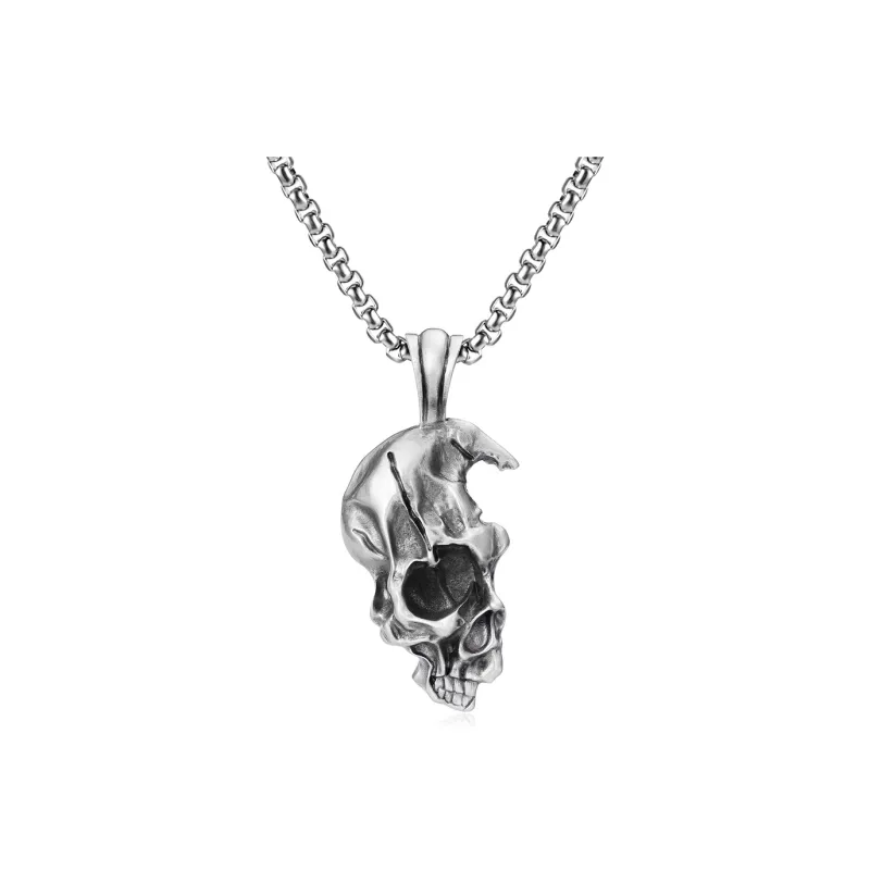 EVBEA Pure Tin Stainless Steel Necklaces Men's-0