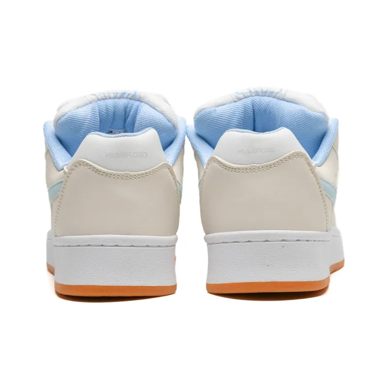 KAAVER OTTO Coverage Wear-Resistant Lightweight Breathable Low-Top Skateboard Shoes Unisex Cream Blue Box Included-5