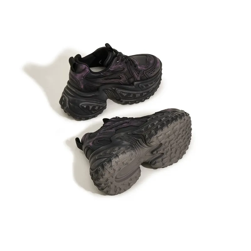 GIGIRYO Cushioning Abrasion Resistant Lightweight Height Increasing Mat Low Top Chunky Sneakers Women's-11