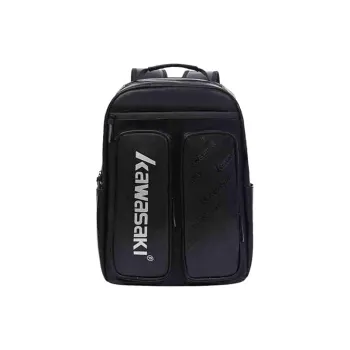 Kawasaki Badminton Racket Bags 2 Pcs Casual Style Backpack Mist Black Unisex