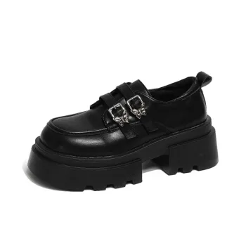 SHUXI Casual Single Shoes Women's Black