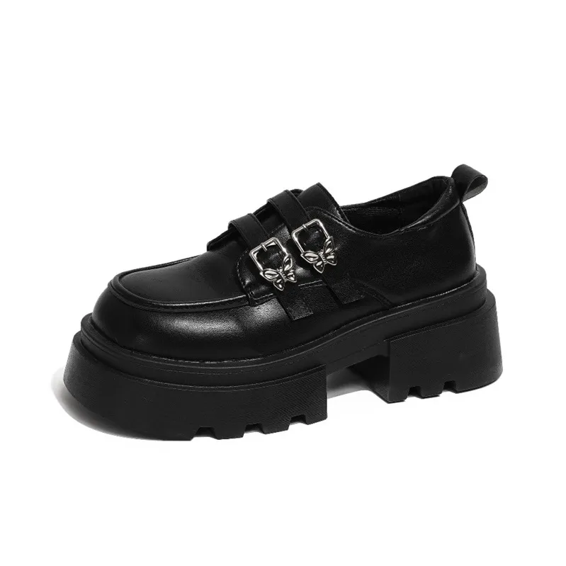SHUXI Casual Single Shoes Women's Black-0